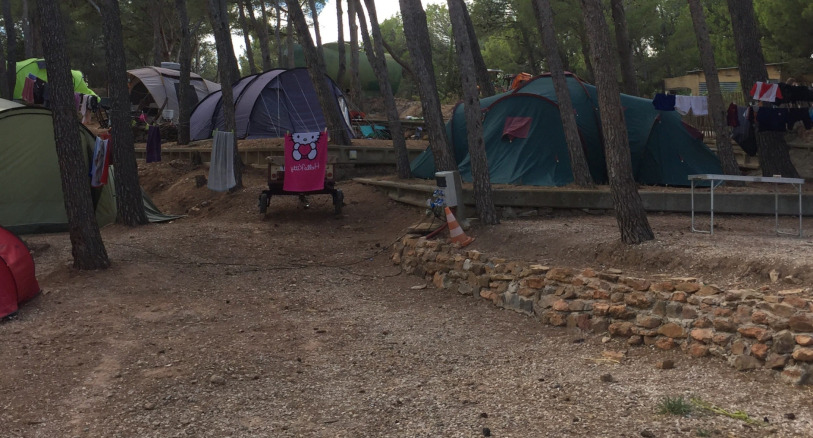 Tentes du camping le bois de pins - Le bois de pins, camping de bois de pins - Perpignan 66